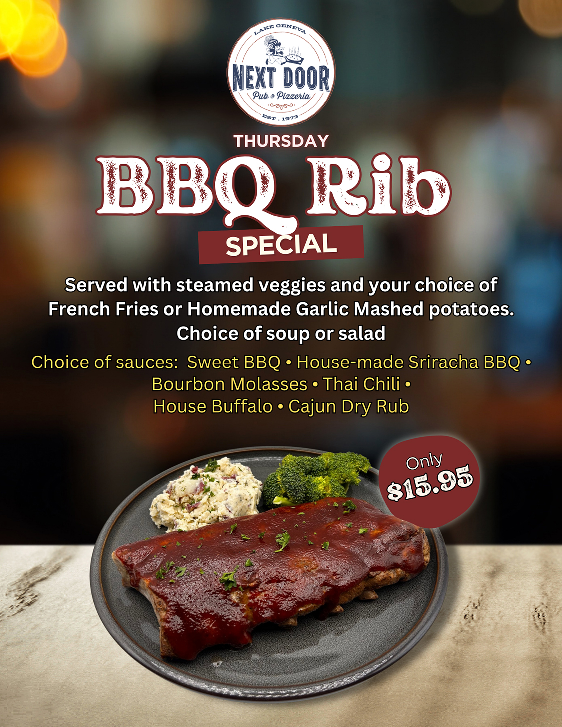 Thursday Rib Special